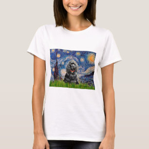 Cocker (black) - Starry Night T-Shirt