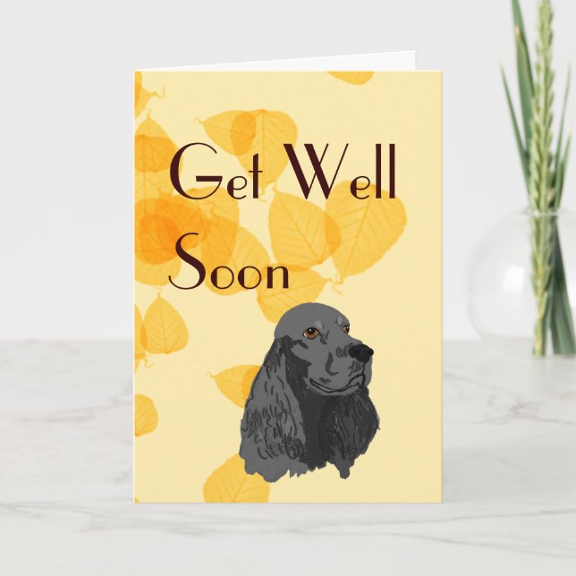 Cocker ~ I Love My Black Cocker Card (Front)