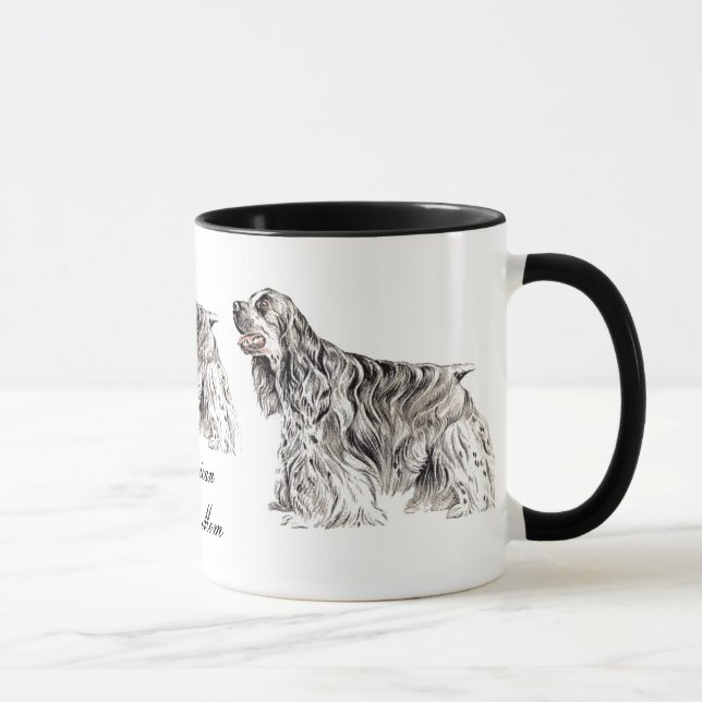 Cocker Mum, American Cocker Spaniel Ceramic Mug (Right)