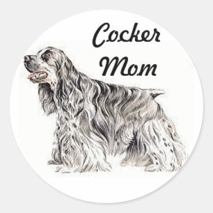 Cocker Mum, American Cocker Spaniel Sticker