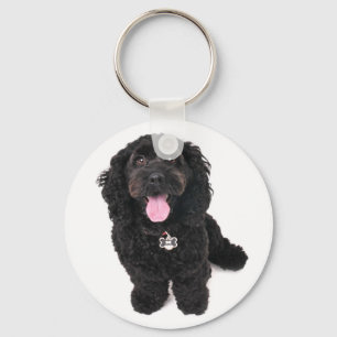 cocker poodle mix puppy Keychain