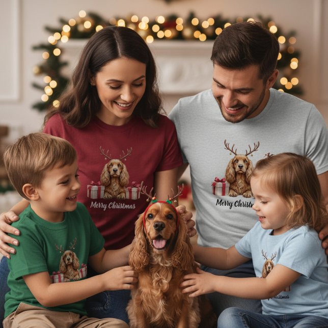 Cocker Reindeer T-Shirt (Creator Uploaded)