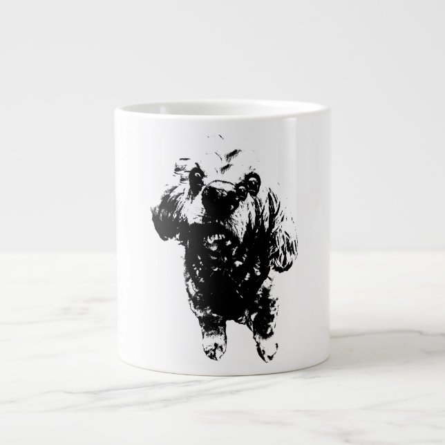 Cocker Sketch – Bold Ink Large Coffee Mug (Front)