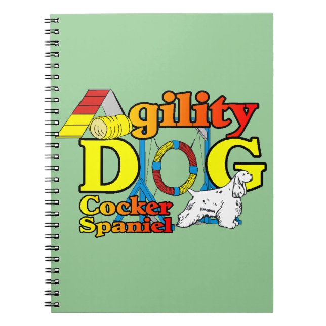 Cocker Spaniel Agility Notebook (Front)