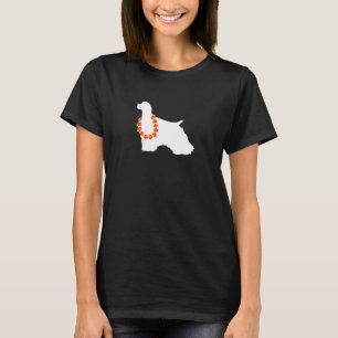 Cocker Spaniel Aloha Hawaiian Lei Dog T-Shirt