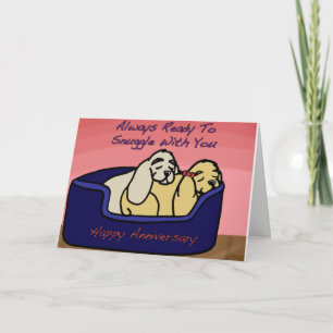 Cocker Spaniel Anniversary Card