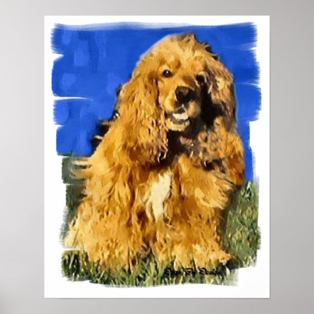 Cocker Spaniel Art Gifts Poster (Front)