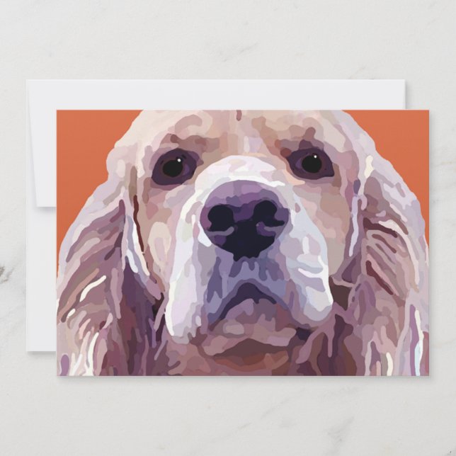 Cocker Spaniel Attitude Greeting Card (Front)