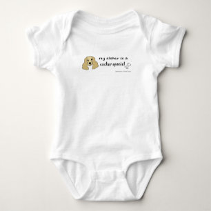cocker spaniel baby bodysuit