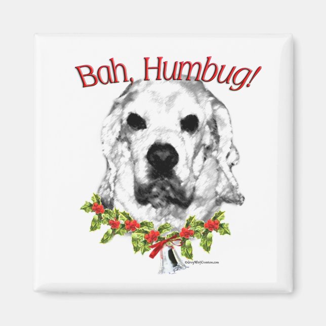 Cocker Spaniel Bah Humbug Magnet (Front)