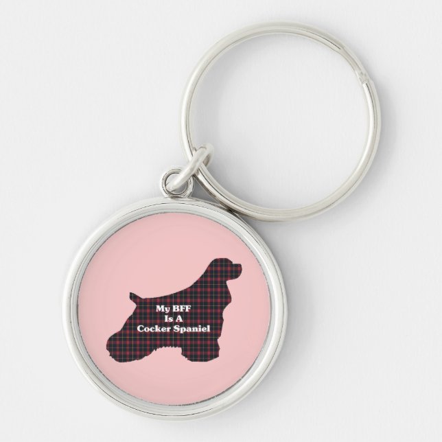 Cocker Spaniel BFF Key Ring (Front)