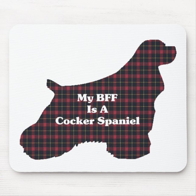 Cocker Spaniel BFF Mouse Pad (Front)