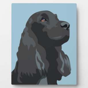 Cocker Spaniel - Black - Basic Breed Templates Plaque