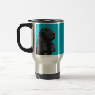 Cocker Spaniel - Black - Basic Breed Templates Travel Mug