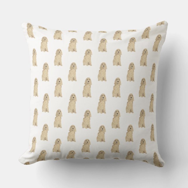 Cocker Spaniel (Blonde Tan Golden) Cushion (Front)