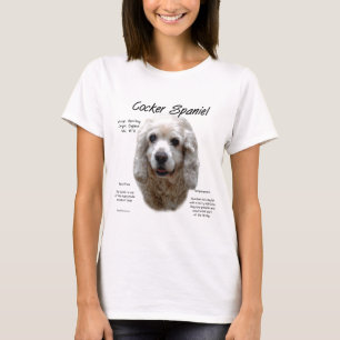 Cocker Spaniel (buff) History Design T-Shirt