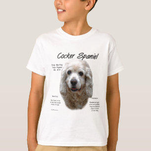 Cocker Spaniel (buff) History Design T-Shirt