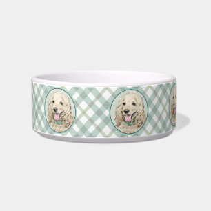 Cocker Spaniel Buff Painting - Original Dog Art Bowl