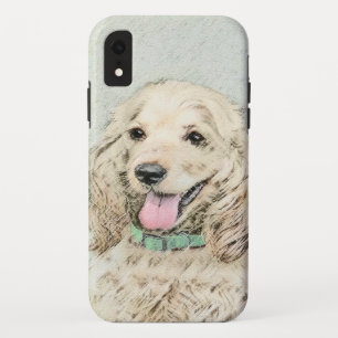 Cocker Spaniel Buff Painting - Original Dog Art iPhone XR Case