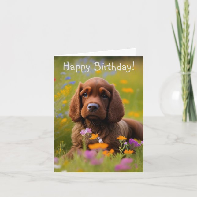 Cocker Spaniel Card (Front)
