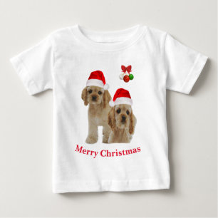 Cocker spaniel Christmas  Baby T-Shirt