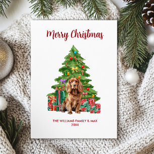 Cocker Spaniel Christmas Card