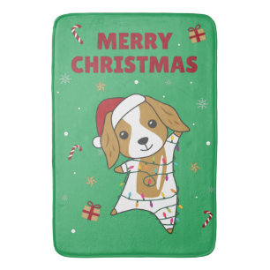 Cocker Spaniel Christmas Dog Winter Animals Dogs B Bath Mat