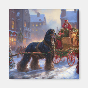 Cocker Spaniel Christmas Festive Season Magnet