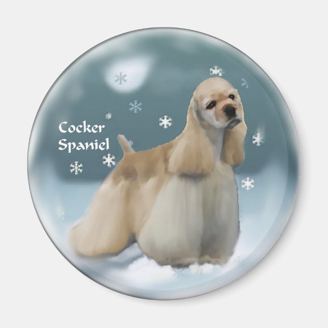 Cocker Spaniel Christmas Gifts Magnet (Front)