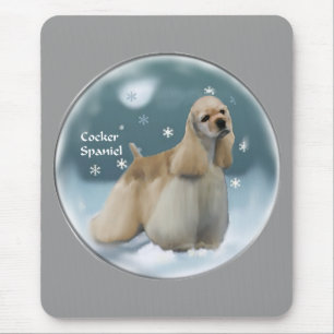 Cocker Spaniel Christmas Gifts Mouse Pad