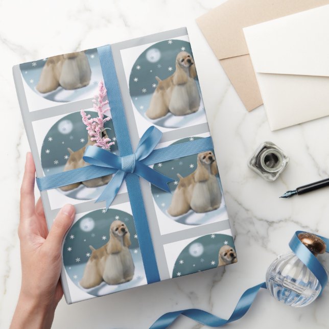 Cocker Spaniel Christmas Gifts Wrapping Paper (Gifting)