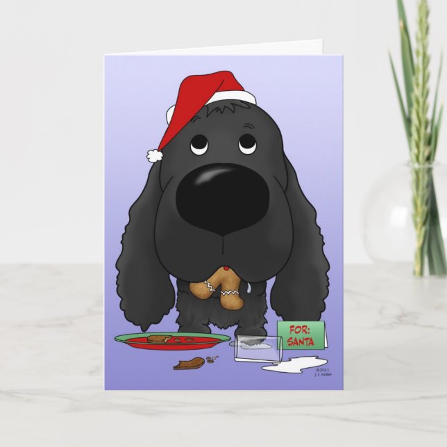 Cocker Spaniel Christmas Holiday Card (Front)
