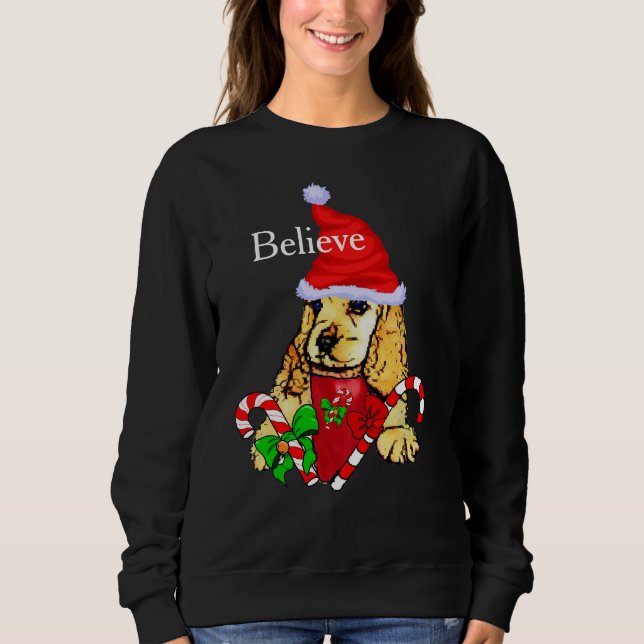 Cocker Spaniel Christmas Merry Sweatshirt (Front)