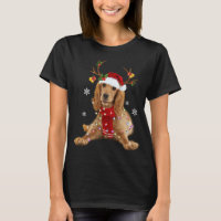 Cocker Spaniel Christmas Reindeer Christmas Lights