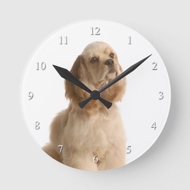 Cocker Spaniel Clock (Front)