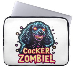 Cocker Spaniel Cockie Zombie Dog Halloween Essenti Laptop Sleeve