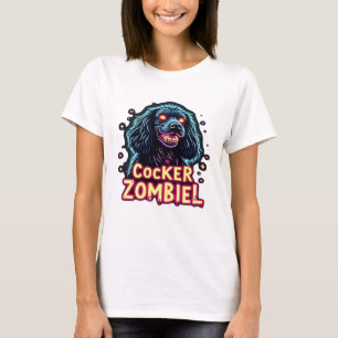 Cocker Spaniel Cockie Zombie Dog Halloween Essenti T-Shirt