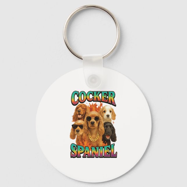 Cocker Spaniel Copy Key Ring (Front)