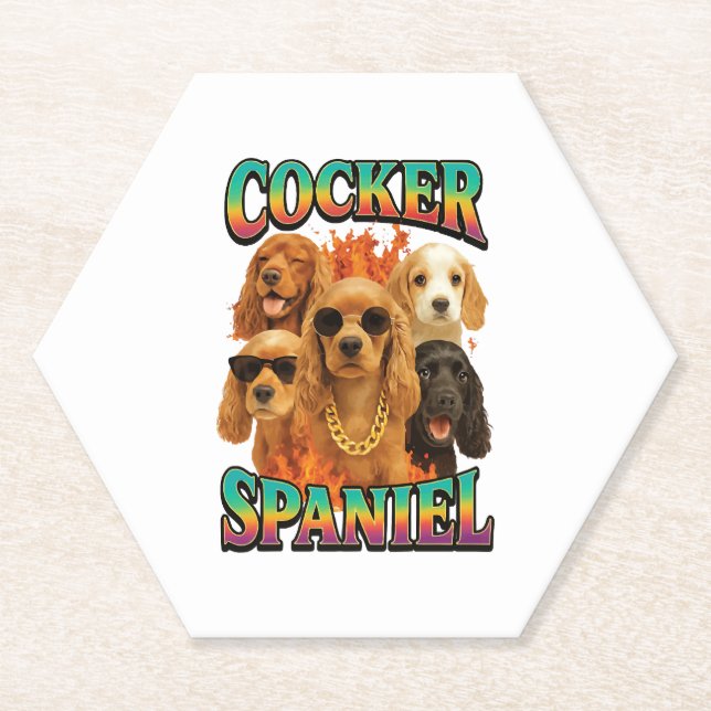 Cocker Spaniel Copy Paper Coaster (Front)