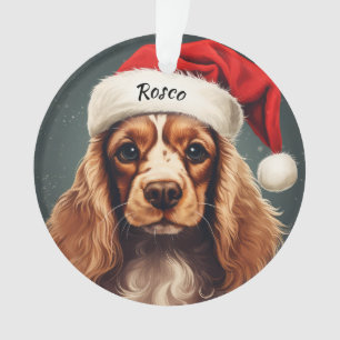 Cocker Spaniel Custom Christmas Ornament