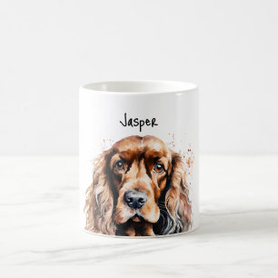 Cocker Spaniel Custom Name Coffee Mug