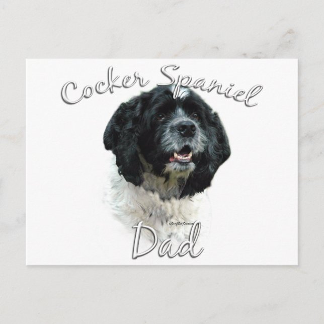 Cocker Spaniel Dad 2 Postcard (Front)