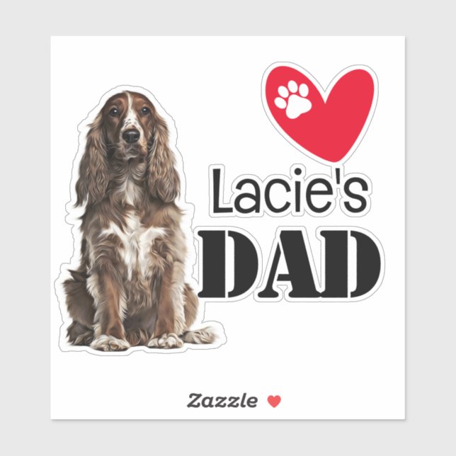 Cocker Spaniel Dad Personalised  (Sheet)