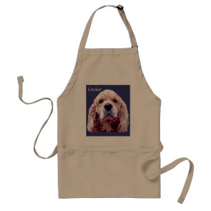 Cocker Spaniel Dazzling Colours Portrait Apron