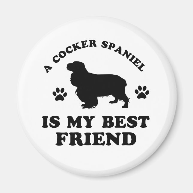 Cocker Spaniel designs Magnet (Front)