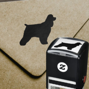 Cocker Spaniel Dog Breed Silhouette Self-inking Stamp