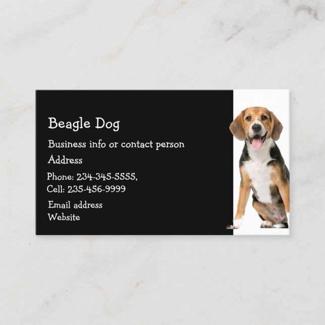 Cocker Spaniel  Dog Breeder Pet Sitter  Business Card (Front)