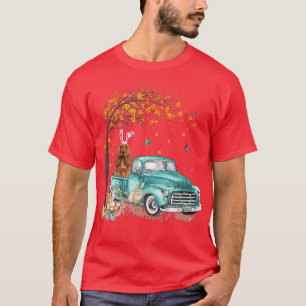 Cocker Spaniel Dog Bunny Truck Eggs Hunt Tree East T-Shirt