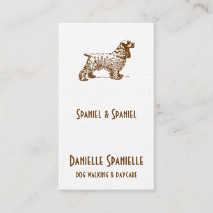 Cocker Spaniel Dog Business Card