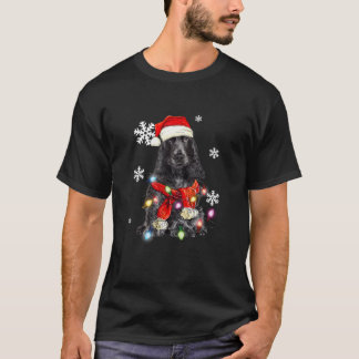 Cocker Spaniel dog Christmas Light Pajama Dog Xmas T-Shirt